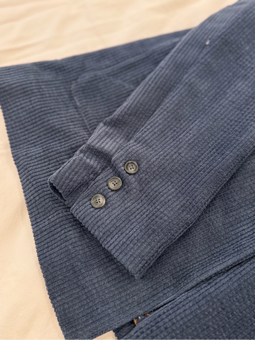 Anthropologie Navy Blue Corded Blazer - Picture 4 of 8